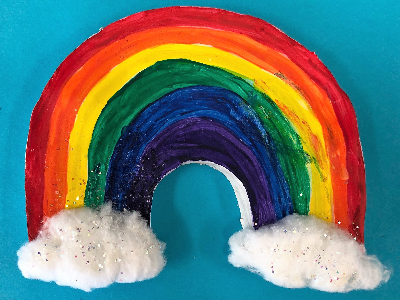 Parent's Time Off- St. Patrick's Day- Glittery Rainbow (3-9 Years)